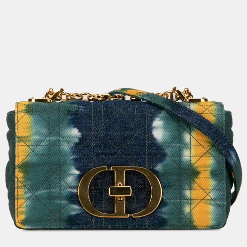 Denim Tie-Dye Cannage Caro Shoulder Bag - Dior - Modalova