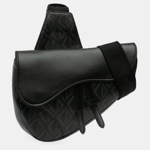 Dior Black CD Diamond Saddle Bag - Dior - Modalova