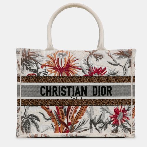 Toile de Jouy Canvas Medium Tropicalia Book Tote Bag - Dior - Modalova