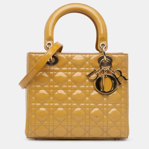 Patent Cannage Medium Lady Bag - Dior - Modalova