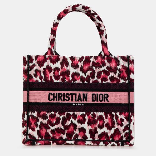 Mizza Small Embroidered Canvas Leopard Book Tote - Dior - Modalova