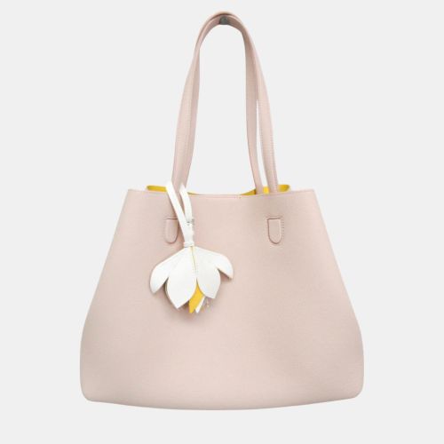 Light /Yellow Leather Blossom Medium Tote Bag - Dior - Modalova