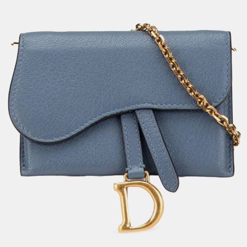 Nano Goatskin Saddle Chain Pouch - Dior - Modalova