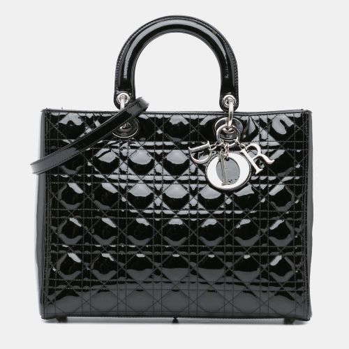 Large Patent Cannage Lady Bag - Dior - Modalova