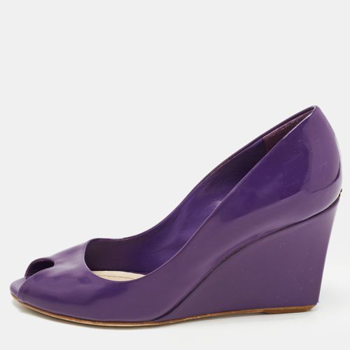 Patent Peep Toe Wedge Pumps Size 36 - Dior - Modalova