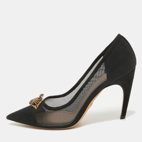 Mesh And Suede Surreal D Eye Detail Pointed Toe Pumps Size 41 - Dior - Modalova