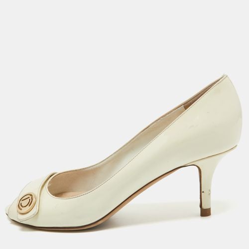 Patent Leather Peep Toe Pumps Size 38 - Dior - Modalova