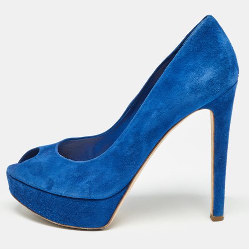 Suede Miss Peep Toe Pumps Size 39 - Dior - Modalova