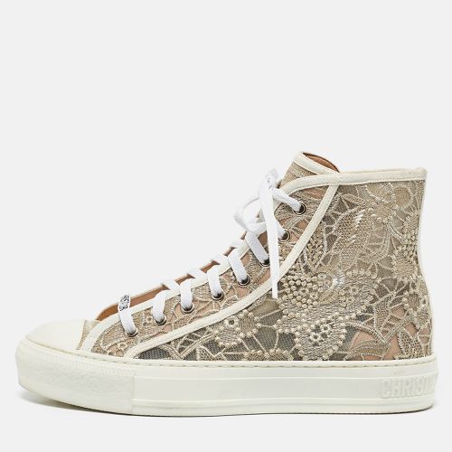 Lace and Mesh Walk'n' High Top Sneakers Size 38.5 - Dior - Modalova