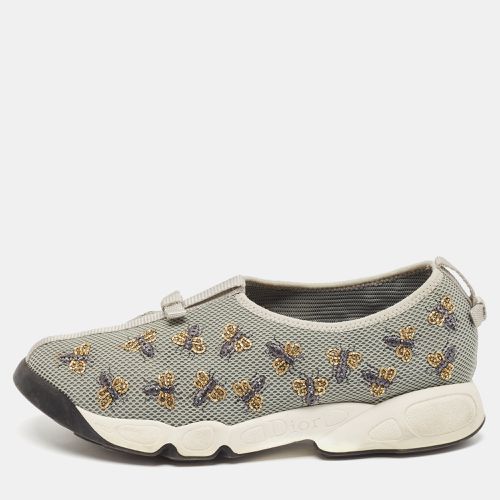 Mesh Fusion Bee Embellished Slip On Sneakers Size 39.5 - Dior - Modalova