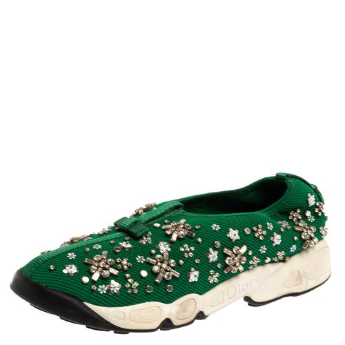 Embellished Mesh Fusion Low Top Sneakers 38.5 - Dior - Modalova