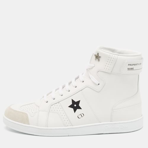 Leather and Suede Star High Top Sneakers Size 39.5 - Dior - Modalova