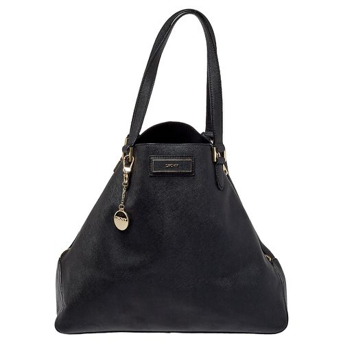 Saffiano Leather Double Zip Tote - Dkny - Modalova