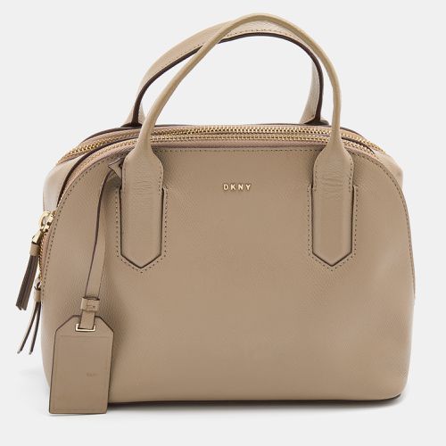 DKNY Beige Leather Dome Satchel - Dkny - Modalova