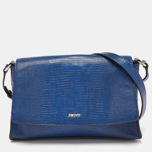 Croc Embossed Leather Bryant Flap Crossbody Bag - Dkny - Modalova