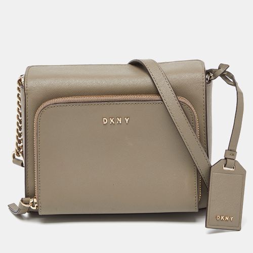 Saffiano Leather Bryan Park Pocket Crossbody Bag - Dkny - Modalova