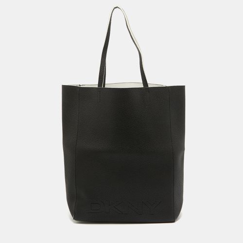 Leather Logo Embossed Shopper Tote - Dkny - Modalova