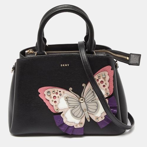 Leather Butterfly Embellished Paige Satchel - Dkny - Modalova