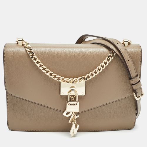 Dark Leather Elissa Flap Shoulder Bag - Dkny - Modalova