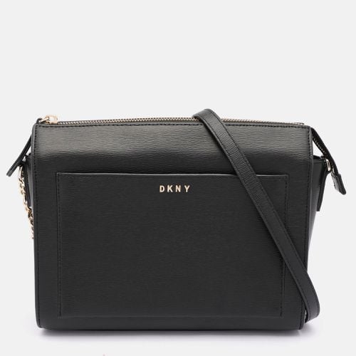 Leather Top Zip Crossbody Bag - Dkny - Modalova