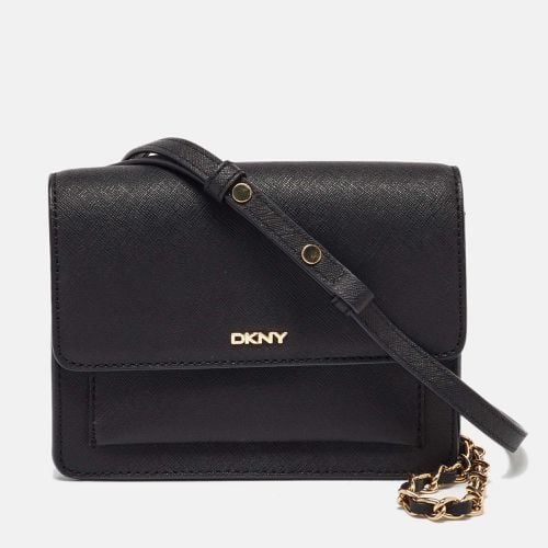 Saffiano Leather Flap Chain Shoulder Bag - Dkny - Modalova