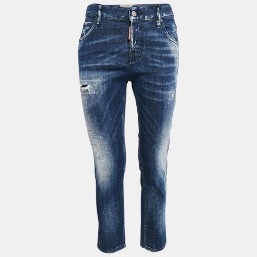 Dsqaured2 Washed Denim Cool Girl Cropped Jeans S Waist 32" - Dsquared2 - Modalova