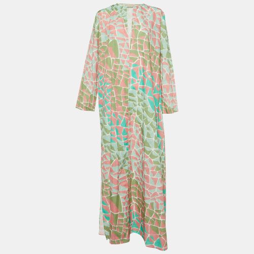 Printed Cotton Maxi Dress L - Emilio Pucci - Modalova