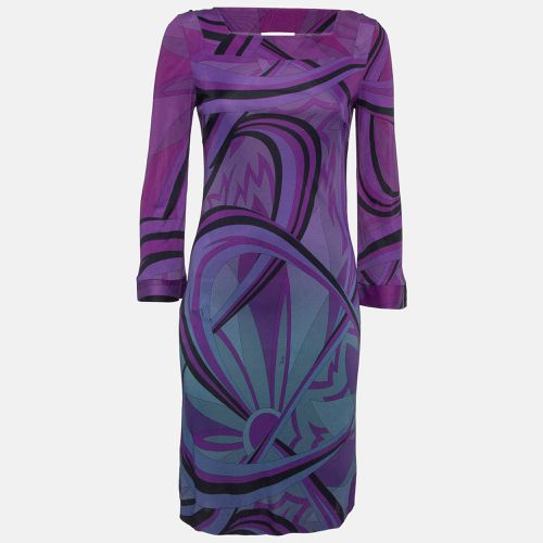 Print Jersey Long Sleeve Dress M - Emilio Pucci - Modalova