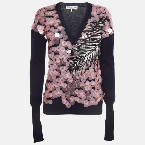 Wool Blend Sequin Detail Sweatshirt S - Emilio Pucci - Modalova