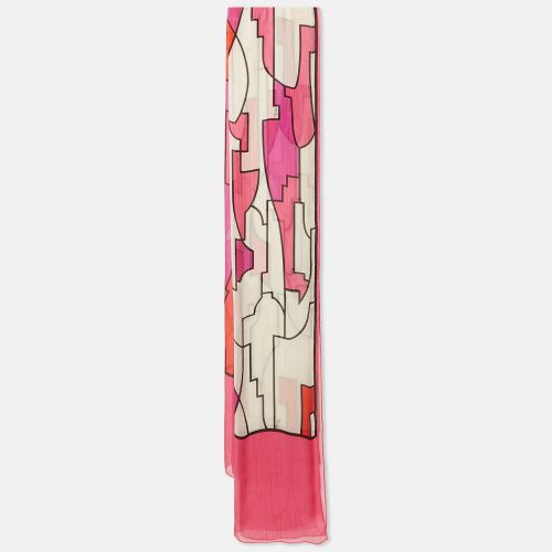 Pink/Red Printed Silk Scarf - Emilio Pucci - Modalova