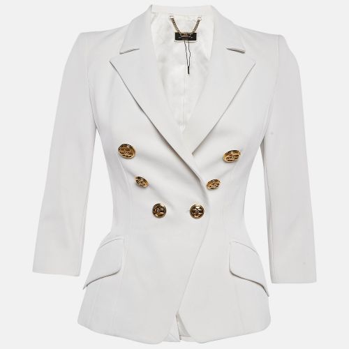 Crepe Double Breasted Blazer S - Elisabetta Franchi - Modalova