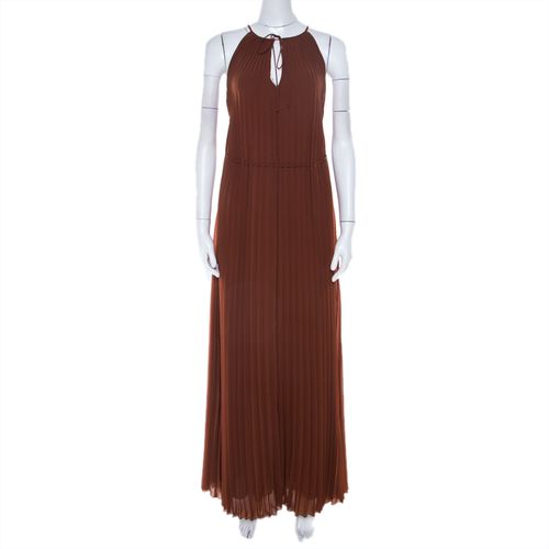 Cinnamon Pleated Chiffon Cadence Maxi Dress S - Elizabeth & James - Modalova