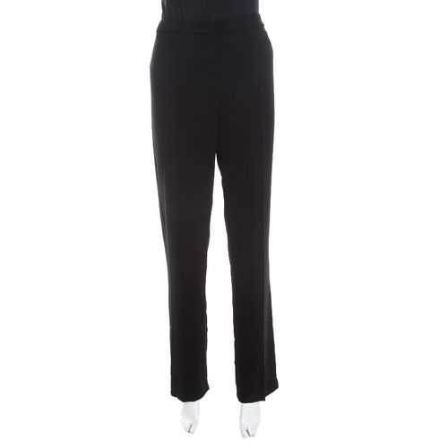 Wool Crepe High Waist Tovah Trousers M - Escada - Modalova