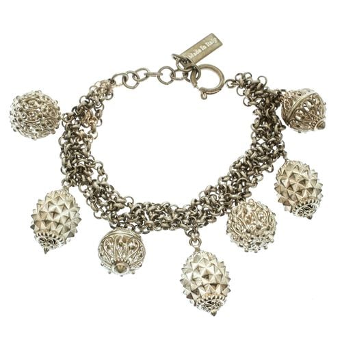 Textured Charm Tone Chain Link Bracelet - Etro - Modalova