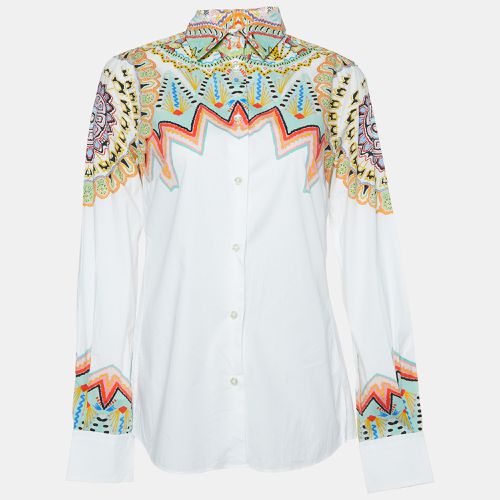 Printed Cotton Long Sleeve Shirt M - Etro - Modalova