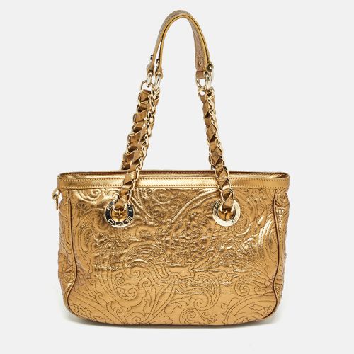 Paisley Embossed Leather Chain Tote - Etro - Modalova