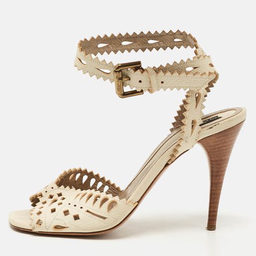 Leather Cutout Ankle Strap Sandals Size 38 - Etro - Modalova