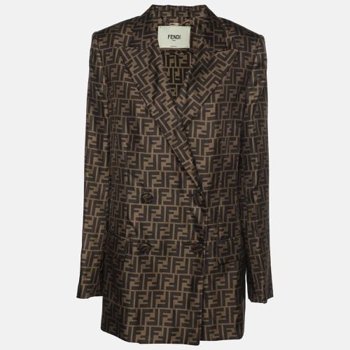 FF Zucca Print Silk Jacket S - Fendi - Modalova