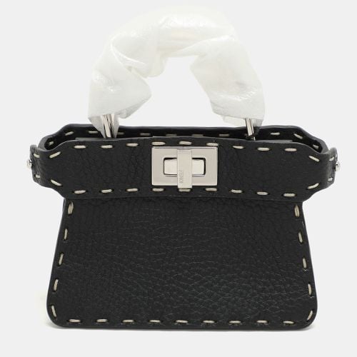 Selleria Leather Micro Peekaboo Top Handle Bag - Fendi - Modalova