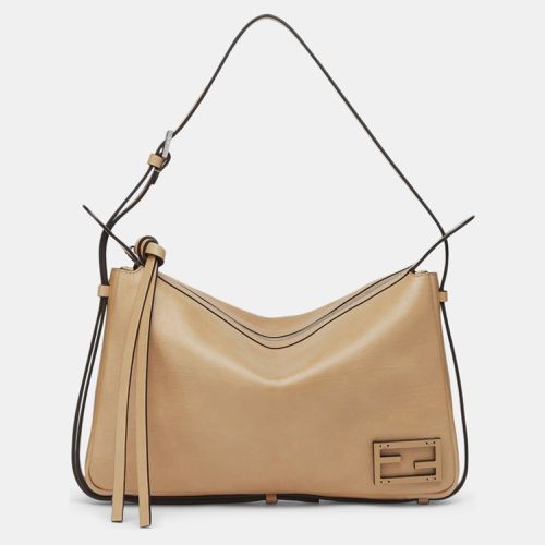 Miele Dark Puvibr Calf Leather Simply Md Vit Corvara Bag - Fendi - Modalova