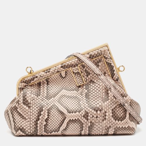 Brown Python Small First Clutch - Fendi - Modalova