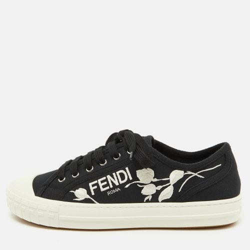 Canvas Domino Lace Up Sneakers Size 40 - Fendi - Modalova