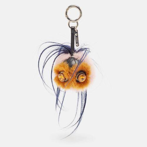 Mink & Fox Fur QuTweet Birgami Bug Bag Charm - Fendi - Modalova