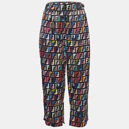 FF Print Satin Cropped Fun Fair Pants M - Fendi - Modalova