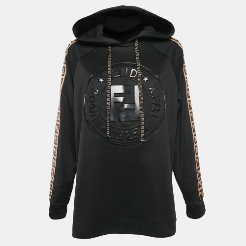 Zucca FF Logo Print Jersey Hoodie S - Fendi - Modalova