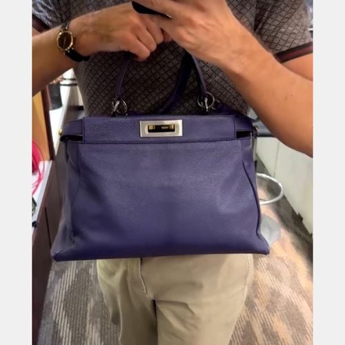 Fendi Purple Peekaboo Bag - Fendi - Modalova