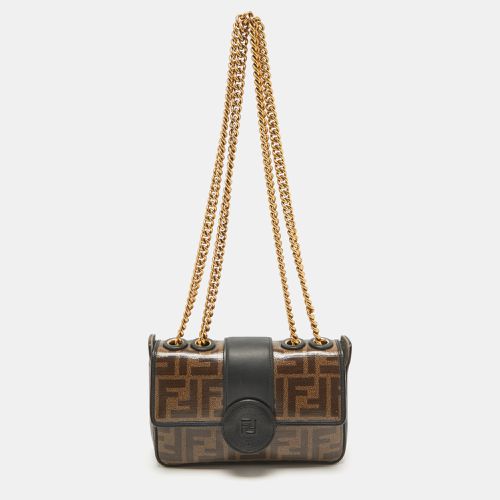 Black/ FF Coated Canvas Mini 1974 Shoulder Bag - Fendi - Modalova