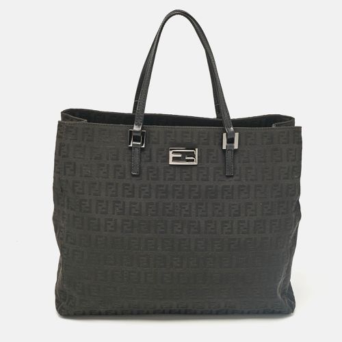 Zucchino Fabric and Leather Tote - Fendi - Modalova