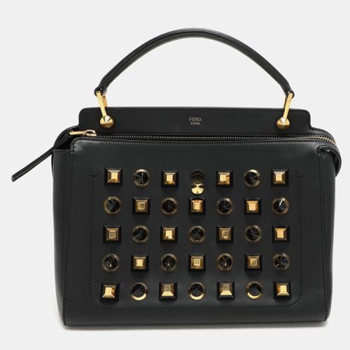 Leather Dotcom Top Handle Bag - Fendi - Modalova