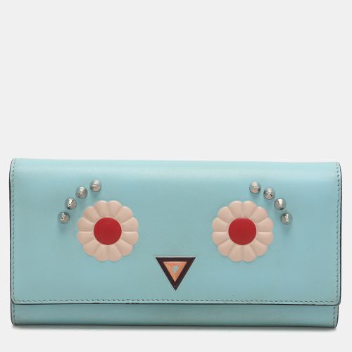 Leather Embellished Wallet On Chain - Fendi - Modalova